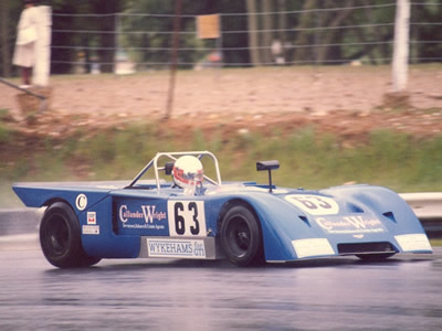 Colin Pool's Chevron B19 at the Brands Hatch International Historic Weekend 31 May-1 June 1986. Copyright Norbert Vogel 2009. Used with permission.