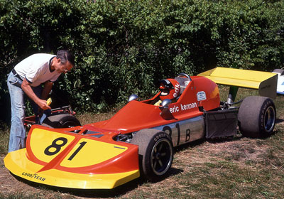 Eric Kerman's March 73B, now updated with 1975 bodywork, at Lime Rock in July 1978. Copyright Bill Wagenblatt 2019. Used with permission.