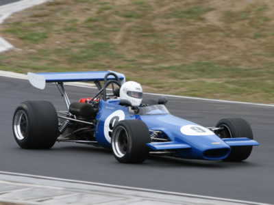 Martin Bullock in his Chevron B17C at Hampton Downs in January 2010. Copyright Nigel Watts 2014. Used with permission.