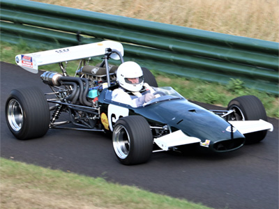 Andy Tippett in his Brabham BT30X-Buick at Harewood in August 2018. Copyright Steve Wilkinson 2018. Used with permission.