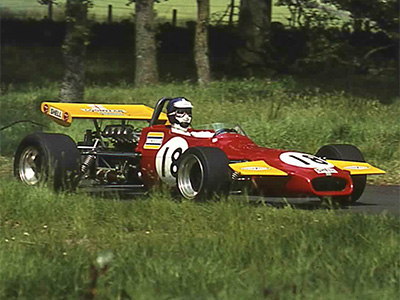 Sir Nick Williamson in his Brabham BT35X at Doune’s Esses in September 1971. Copyright Steve Wilkinson 2019. Used with permission. Sir Nick Williamson in his Brabham BT35X at Doune’s Esses in September 1971. Copyright Steve Wilkinson 2019. Used with permission.