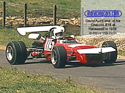 David Auckland in his Chevron B18 at Harewood in 1974. Copyright Steve Wilkinson 2019. Used with permission.