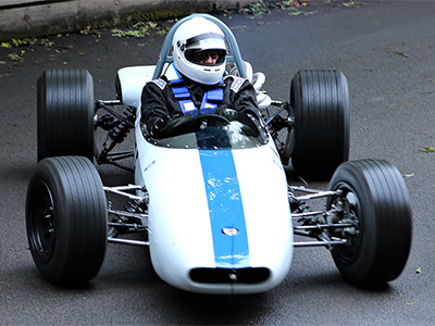 Jim Campbell in his Crosslé 12F at Bo'ness in 2018. Copyright Steve Wilkinson 2025. Used with permission.