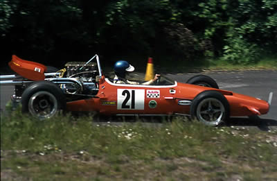 Roy Lane in his new M10B at Junction at Doune in June 1971. Copyright Steve Wilkinson 2006. Used with permission.