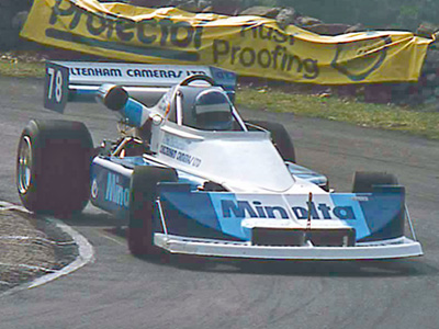Alan Richards in his front-radiator March 772 at Barbon Manor in 2005. Copyright Steve Wilkinson 2012. Used with permission. Alan Richards in his front-radiator March 772 at Barbon Manor in 2005. Copyright Steve Wilkinson 2012. Used with permission.