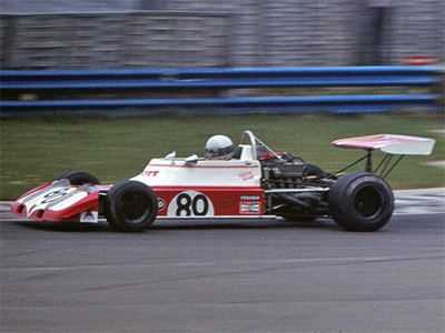 Dick Scott in his Formula 2 Scott at Thruxton in April 1973. Copyright Steve Wilkinson 2023. Used with permission. Dick Scott in his Formula 2 Scott at Thruxton in April 1973. Copyright Steve Wilkinson 2023. Used with permission.