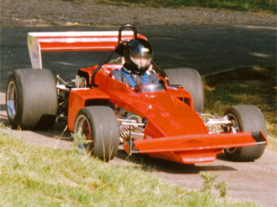 Richard Jeanes in the Taydec F2 at Wiscombe Park in 1990. Copyright Steve Wilkinson 2019. Used with permission.