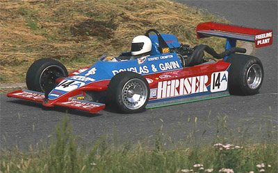 Pete Kaye in Godfrey Crompton's Toleman at Harewood in 1982. Copyright Steve Wilkinson 2016. Used with permission.
