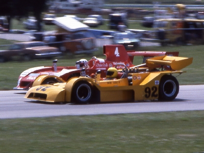 Bob Goulet in his Can-Am modified Mk 18 at Road America in 1980. Copyright Mark Windecker 2005. Used with permission.