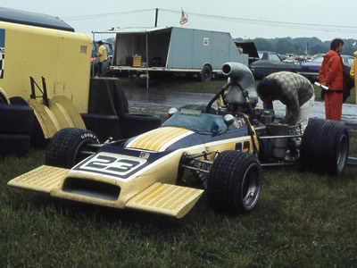 Tony Settember's modified Mclaren M10 at Mid-Ohio in 1973. Copyright Mark Windecker 2005. Used with permission.