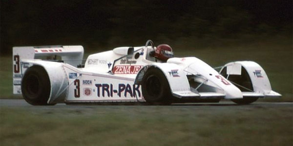 Bill Tempero in his Can-Am Theodore TY02 at Brainerd in 1984. Copyright Jerry Winker 2019. Used with permission.