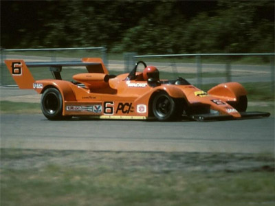 Eddie Wachs in his Can-Am Toleman TG280 at Brainerd in 1984. Copyright Jerry Winker 2019. Used with permission.