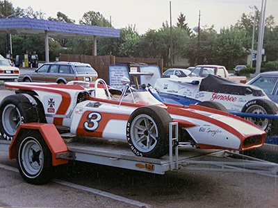 Bill Wiswedel spotted this Jim Robbins Co. 1970 Eagle outside a restaurant on the west side of town not far from the Speedway some time around 1989, maybe when Steve Kaping was taking it to Canada. Copyright Bill Wiswedel 2020. Used with permission.