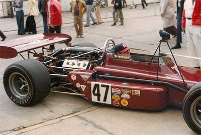 The Crower Gerhardt-Dodge at the Indianapolis Motor Speedway in 1973. Copyright Bill Wiswedel 2020. Used with permission.