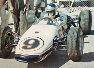 Dick Smothers in his Brabham BT21A at Stardust Raceway in February 1968. Copyright Bill Wolfe 2025. Used with permission. Dick Smothers in his Brabham BT21A at Stardust Raceway in February 1968. Copyright Bill Wolfe 2025. Used with permission.