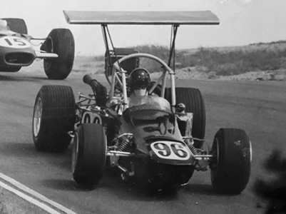 Mike Goth in his Nike Formula A at Laguna Seca in 1969. Copyright Bill Wolfe 2025. Used with permission. Mike Goth in his Nike Formula A at Laguna Seca in 1969. Copyright Bill Wolfe 2025. Used with permission.