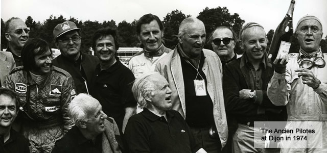 The Ancien Pilotes at Dijon in 1974