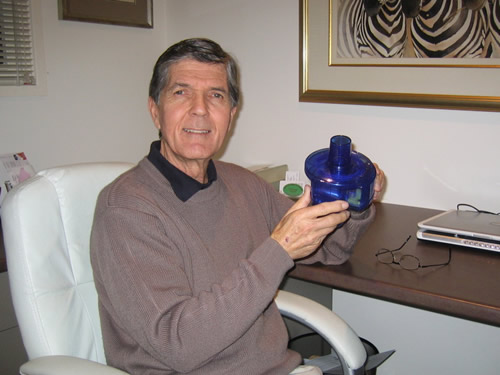 Basil Van Rooyen with his Twister Device